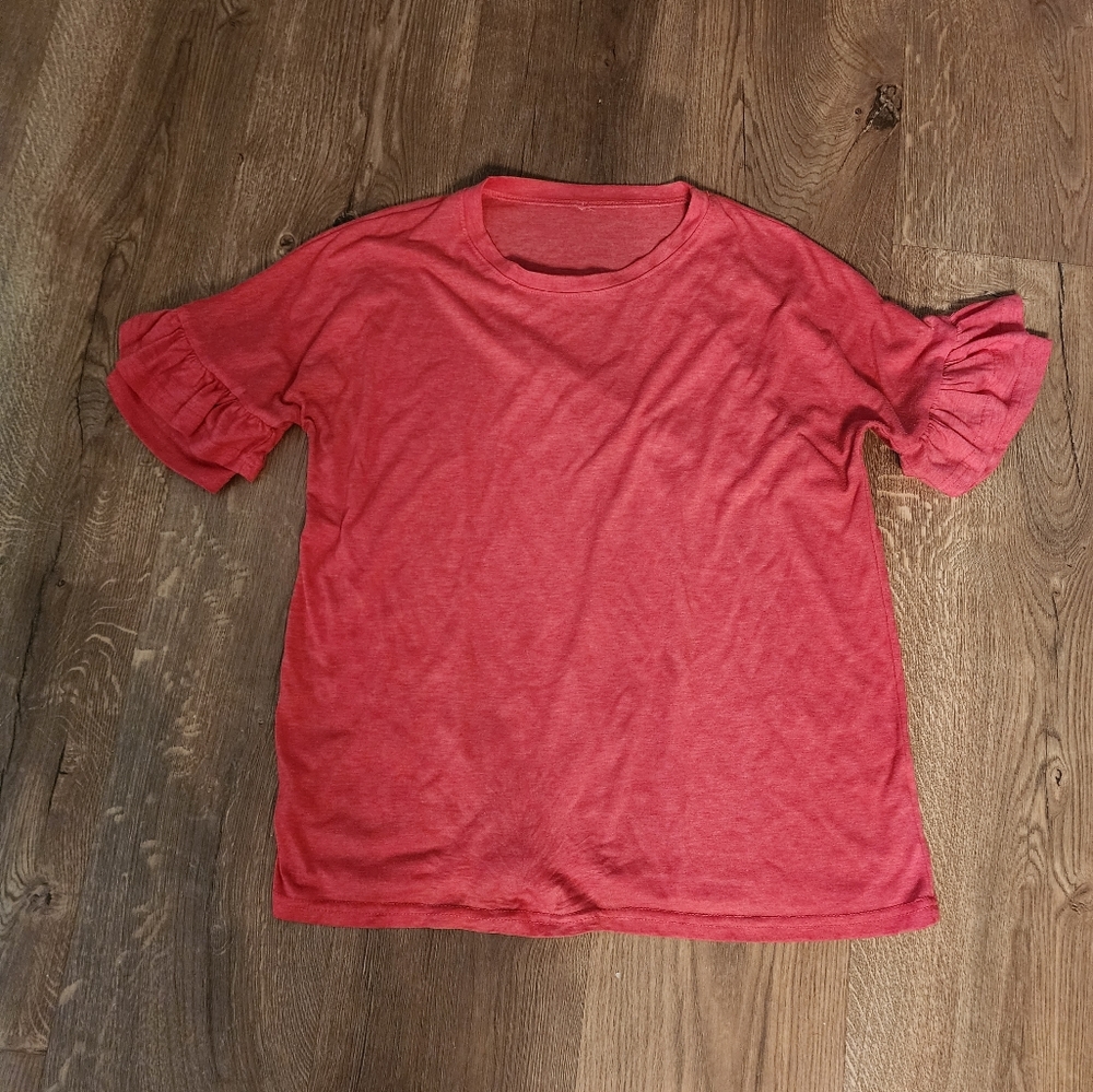 Ruffle sleeve blouse